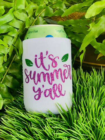 Summer Time Beverage Can Coolers set of 2