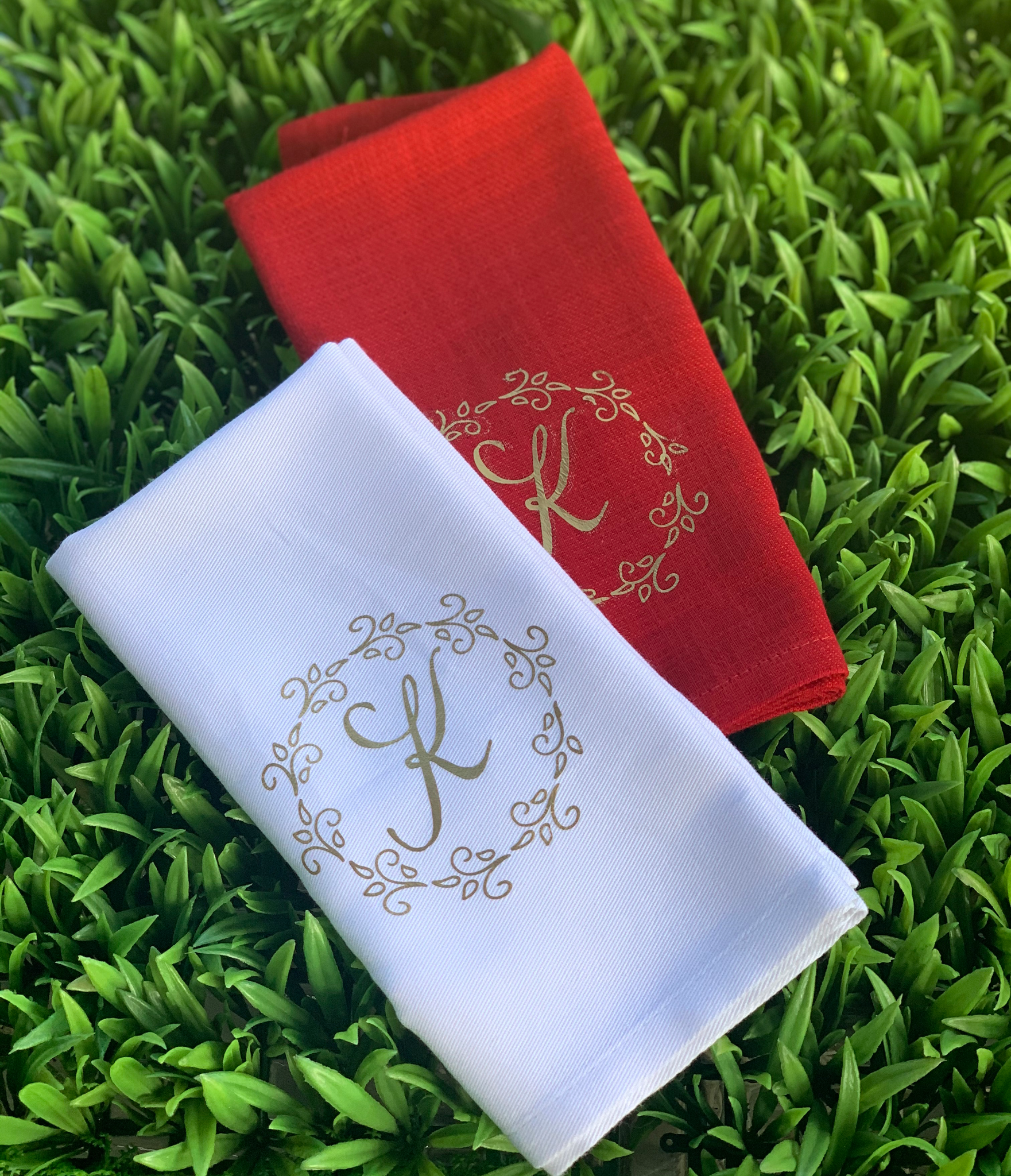 Custom Monogramed Napkins